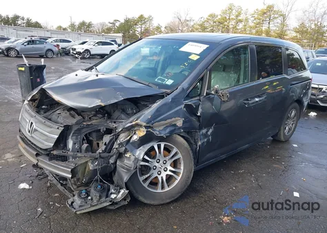 2012 Honda Odyssey Ex-L из США, поврежденный, VIN 5FNRL5H64CB061605